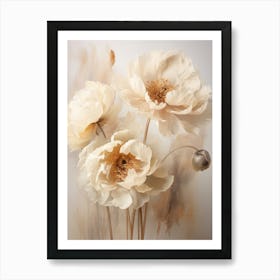 Boho Dried Flowers Peony 5 Art Print