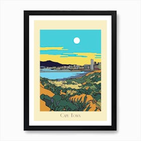 Poster Of Minimal Design Style Of Cape Town, South Africa 1 Art Print