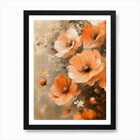 Orange Poppies Art Print