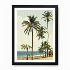 Amadores Beach 2 Gran Canaria Spain Vintage Art Print