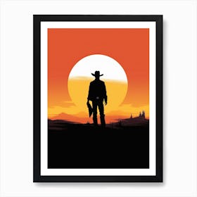 Wild West Cowboy: A Timeless Tale Art Print