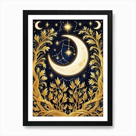 Astrology Card Art Print