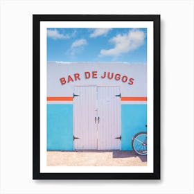 Bar De Jugos At La Playa In Marfa Texas Art Print