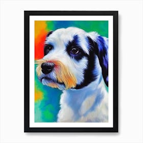 Biewer Terrier Fauvist Style Dog Art Print