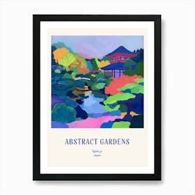 Colourful Gardens Tofuku Ji Japan 4 Blue Poster Art Print