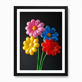 Bright Inflatable Flowers Oxeye Daisy 1 Art Print