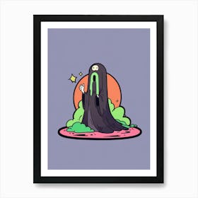 Spooky Ghost Art Print