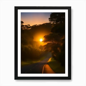 Sunset On The Ocean 1 Art Print