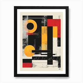 Playful And Colorful Geometric Shapes Arranged In A Fun And Whimsical Way 5 Art Print