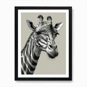 Giraffe 16 Art Print