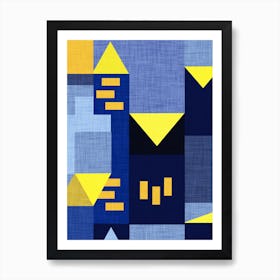 B Klee Blue Art Print