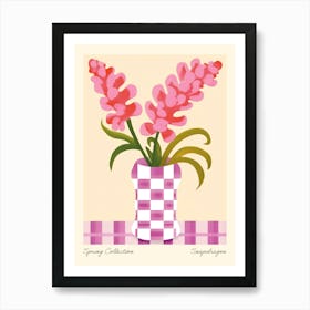 Spring Collection Snapdragon Flower Vase 2 Art Print