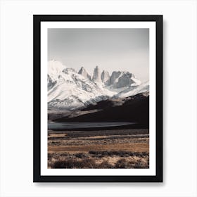 Wyoming Mountain Range Art Print