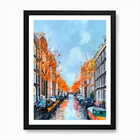 Amsterdam Canal In Autumn Art Print
