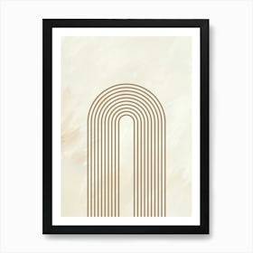 Boho Neutral Mid Century C Art Art Print