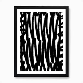 Black Stripes Art Print