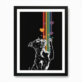 Rainbow Dog Art Print