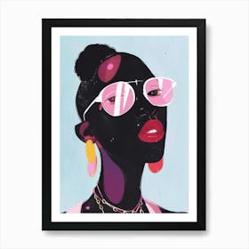 Sexy Black Woman Art Print