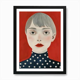 Polka Dot Girl 6 Art Print