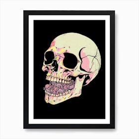 Candy Addict Skull Art Print