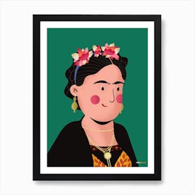 Frida Kahlo Portrait Art Print