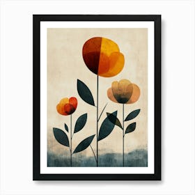 Three Flowers 1 Art Print