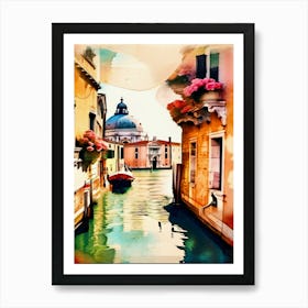 Venice, Double Exposure Art Print