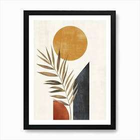 Palm Leaf Canvas Print 5 Art Print