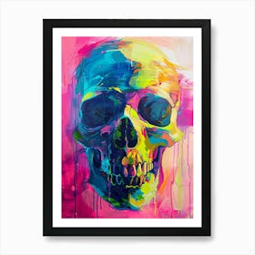 Colorful Skull Art Print