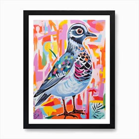 Colourful Bird Painting Grey Plover 2 Art Print