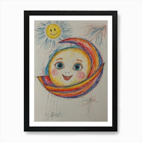 Moon And The Sun Art Print