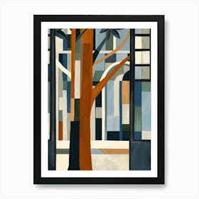 Tree In The Window 1 Art Print