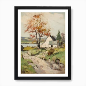 Cottage In The Countryside Painting 14 Art Print