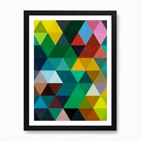 Harmonious composition of triangles 2 Art Print