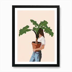 Vase Plant 2 Art Print