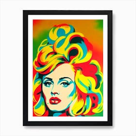 Adele Colourful Pop Art Art Print