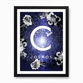 Cosmos - Starry Night and Moon #16 Art Print