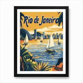 Aihrgdesign A Retro Travel Poster For Rio De Janeiro Featurin Ccc26ea6 8412 49e3 8147 A30e9263c719 0 Art Print