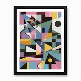 Retro Shapes - #3054 Art Print