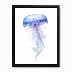 Sea Nettle Jellyfish Drawing 4 Art Print