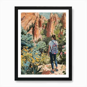 In The Garden Garden Of The Gods Usa 1 Art Print