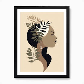 Portrait Of African American Woman Art Print