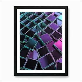 Abstract Glass Tiles 1 Art Print