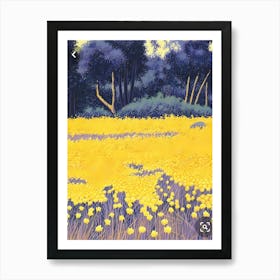 Yellow Dandelions Art Print