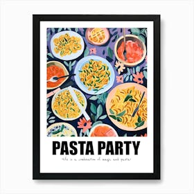Pasta Party, Matisse Inspired 01 Art Print