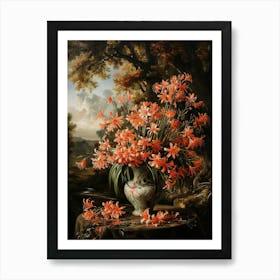 Baroque Floral Still Life Cineraria 6 Art Print