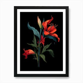 Red Lily Art Print