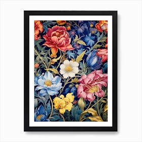 Floral Wallpaper 6 Art Print