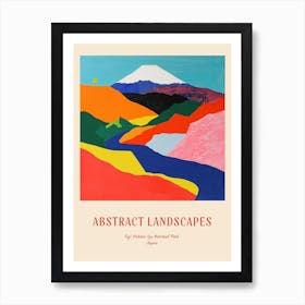 Colourful Abstract Fuji Hakone Izu National Park Japan 4 Poster Art Print