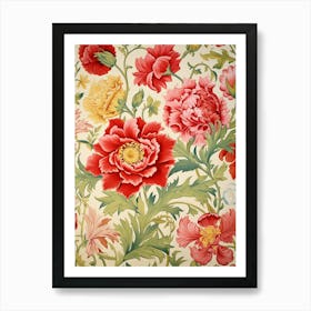 Floral Wallpaper 230 Art Print